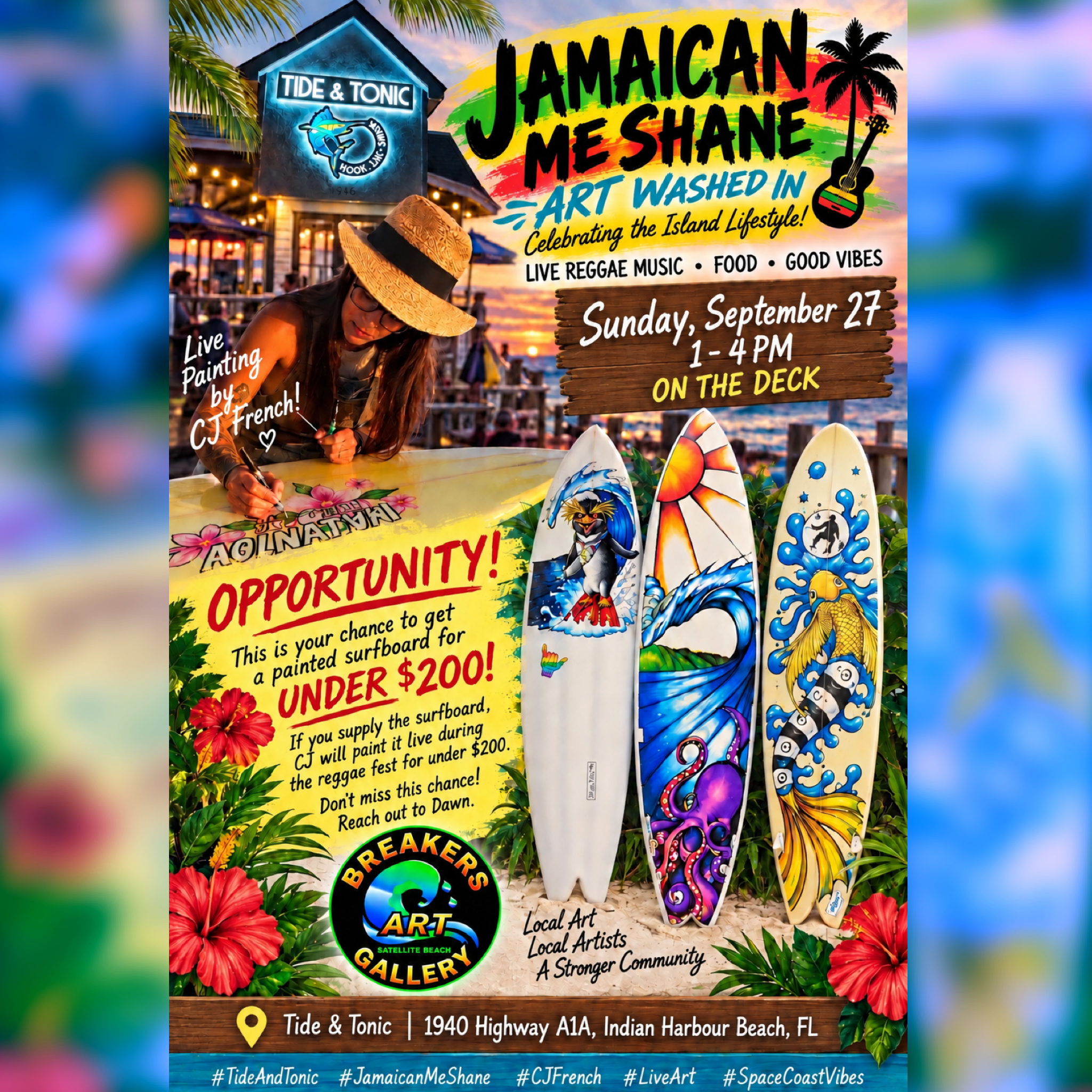 ART WASHED IN + JAMAICAN ME SHANE